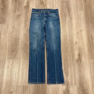 Vintage 90s Levi 517 Red Tab Made In USA Men's Size 31x31 Bootcut Flaws